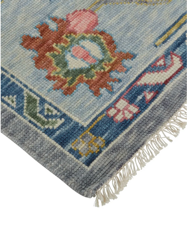 Karina Hand-Knotted Rug in Gray