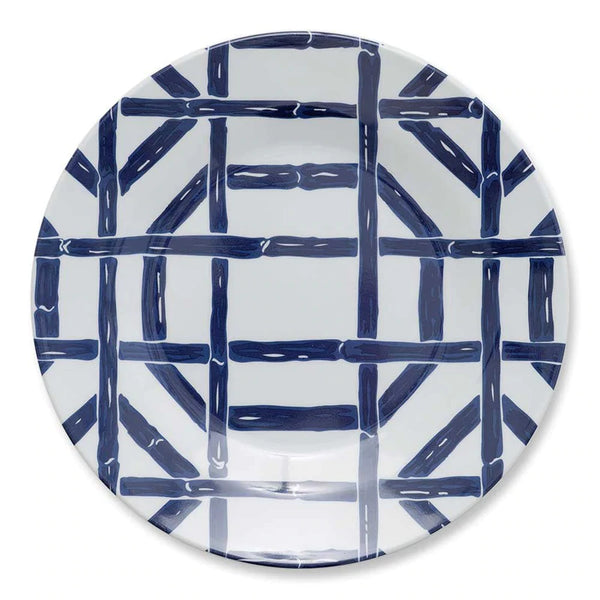 Navy Bamboo Luncheon Plate