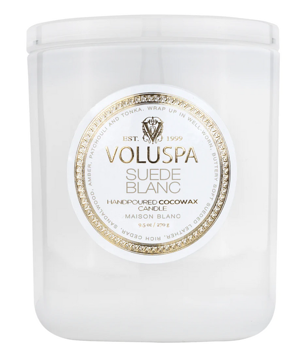 Suede Blanc 9.5oz Classic Candle