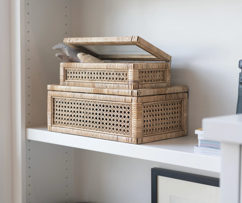 Everly Rattan Boxes