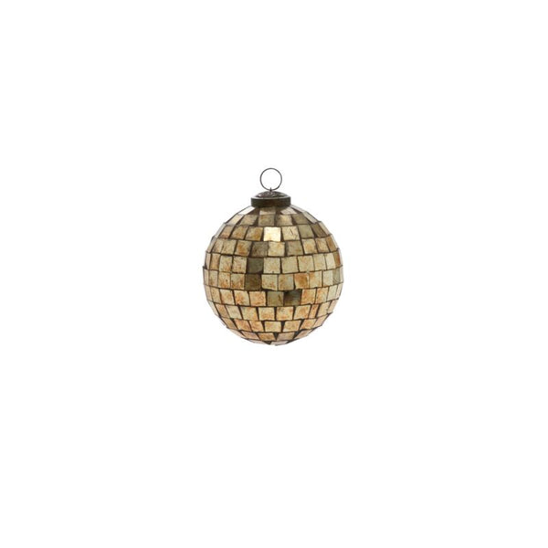 Antiqued Disco Ball Ornament