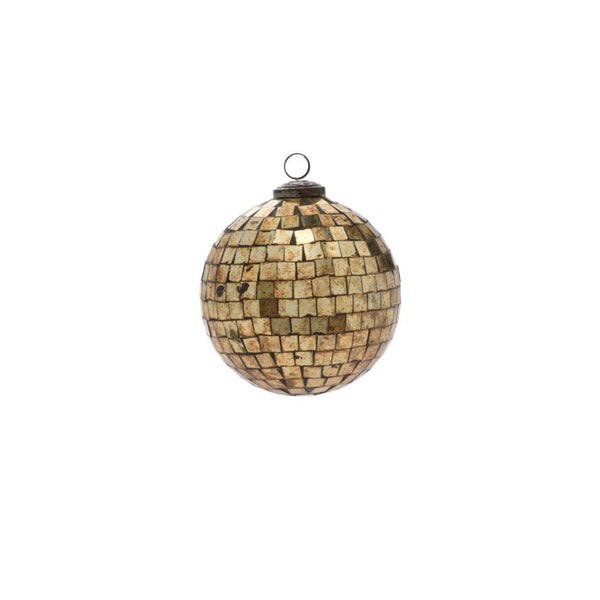 Antiqued Disco Ball Ornament