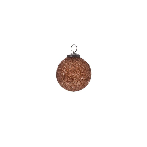 Copper Glitter Ornament