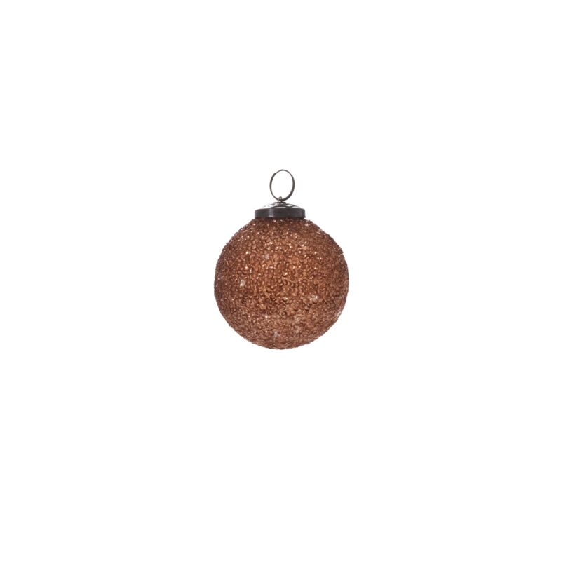 Copper Glitter Ornament