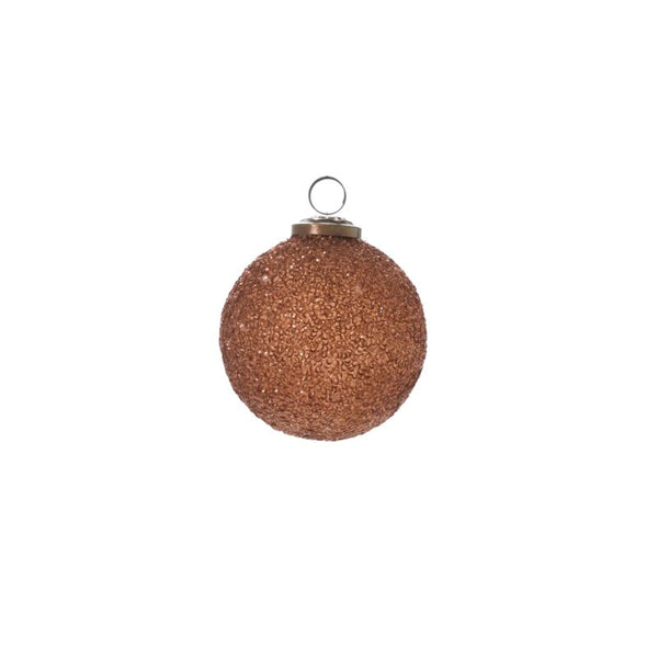 Copper Glitter Ornament