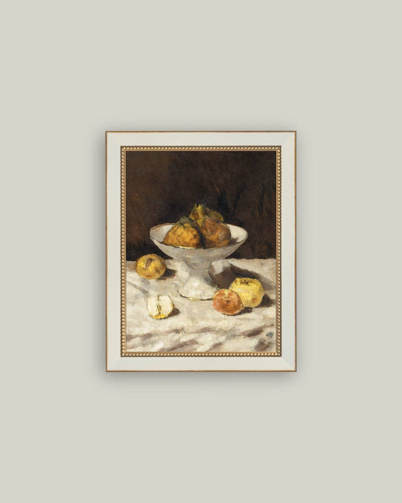 Pears Still Life Framed Antique Art