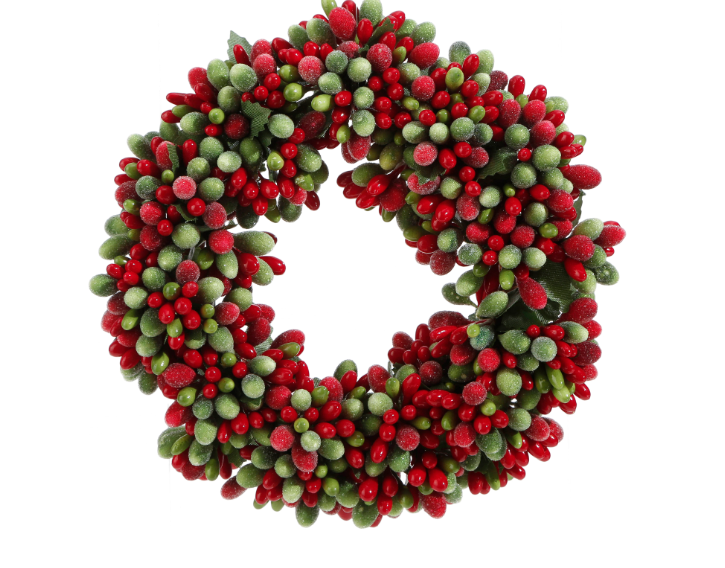 Beaded Berry Mini Wreath