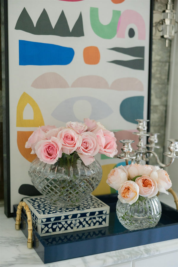 Crystal Rose Vase