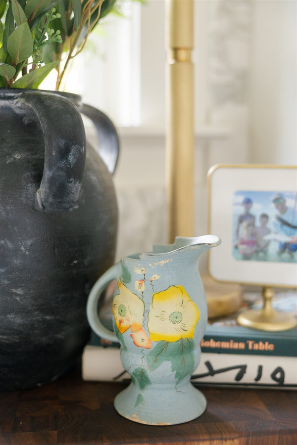 Yellow Flower Handle Vase