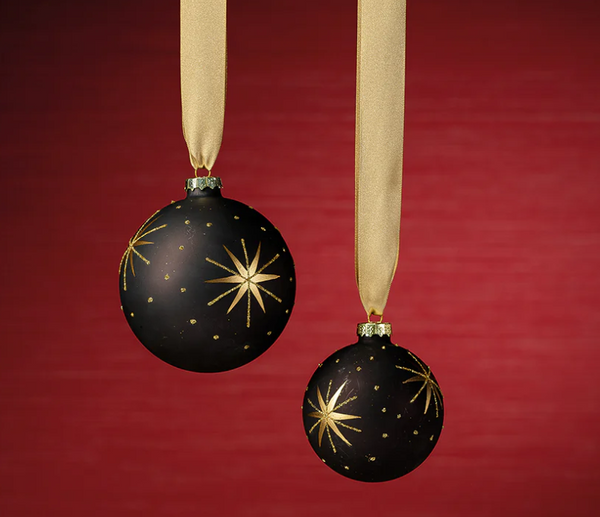 Gold & Black Star Ornament
