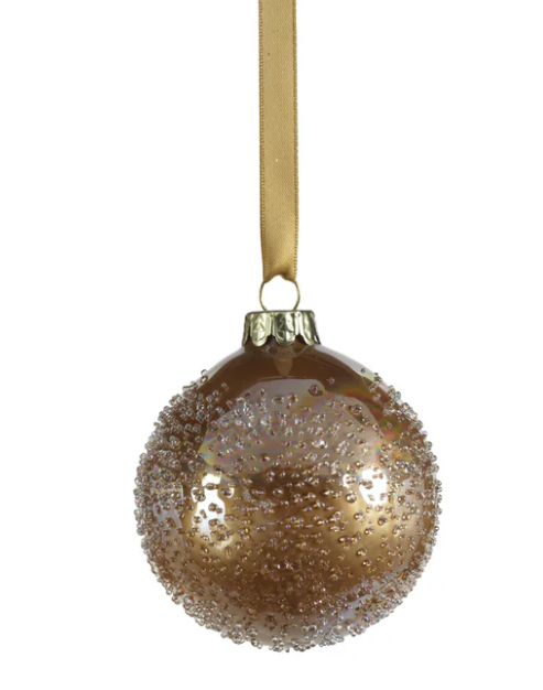 Golden Sugar Bead Ornament