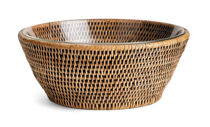 Rattan Serving Bowl