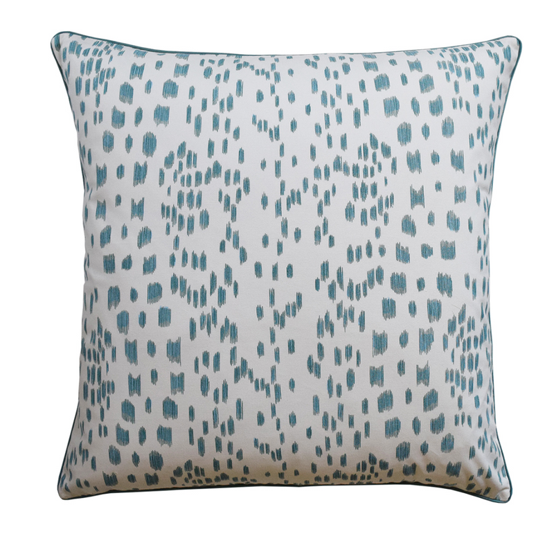 Le Touches Pillow in Aqua