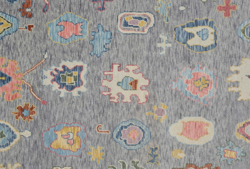 Karina Hand-Knotted Rug in Gray