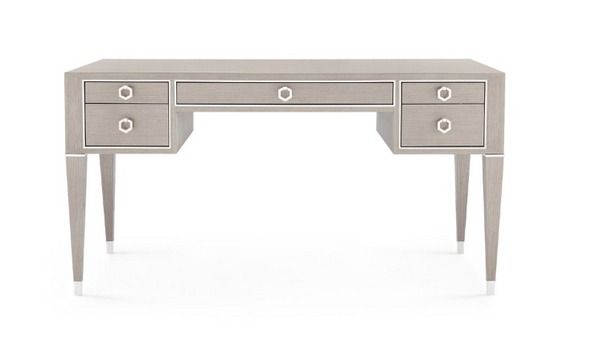 Juliet Grey & Nickel Desk