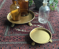 Gold Leaf Clawfoot Dish