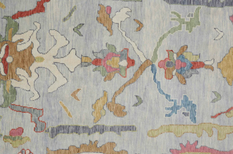 Karina Hand-Knotted Rug in Blue-Multi