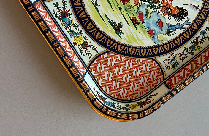 Daher Orange Rooster Tray