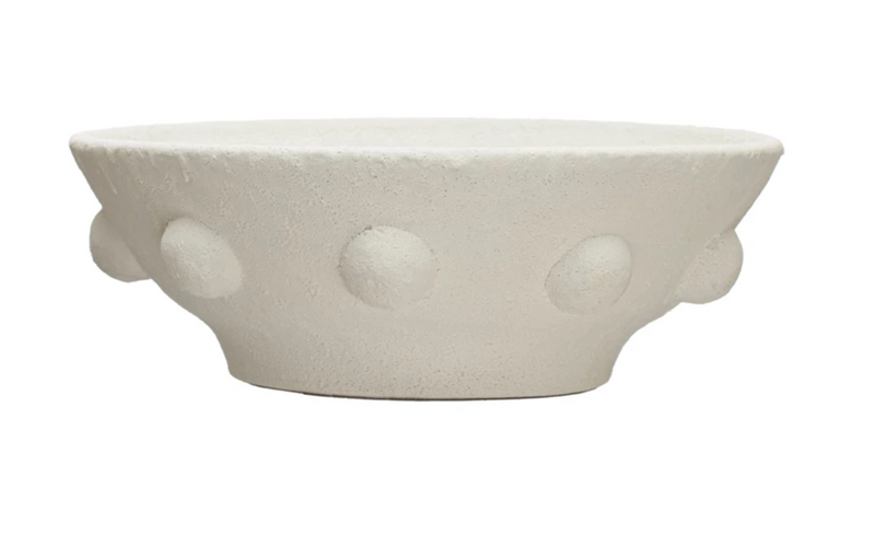 Terra-cotta Bowl w/ Raised Dots