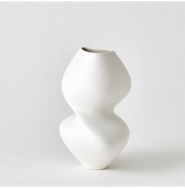 Hushed Vase- Matte White
