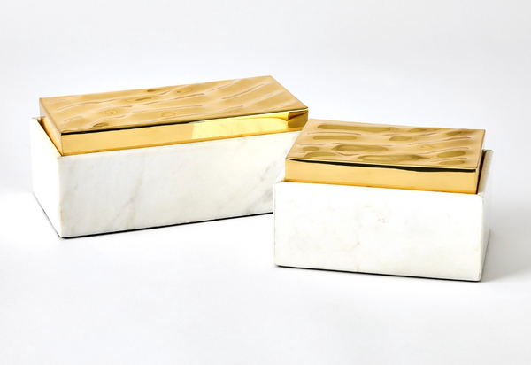 Brass Shimmer Boxes