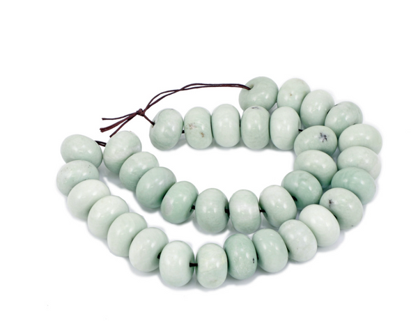 White Jade Abacus Beads