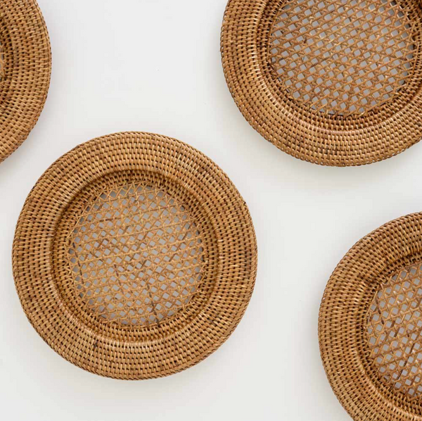 Honey Rattan Charger