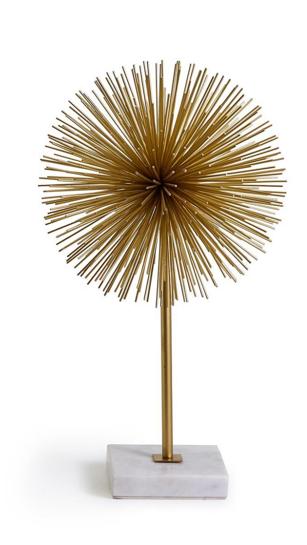 Sunburst Sculpture on Marble Base