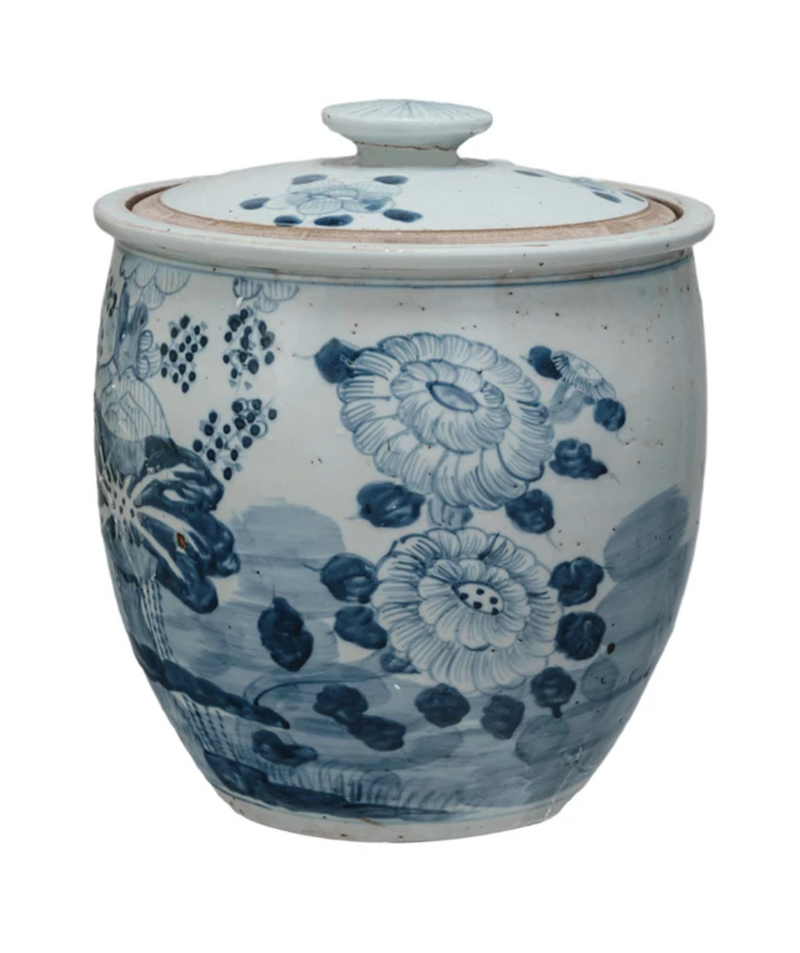 Porcelain Vintage Ginger Jar