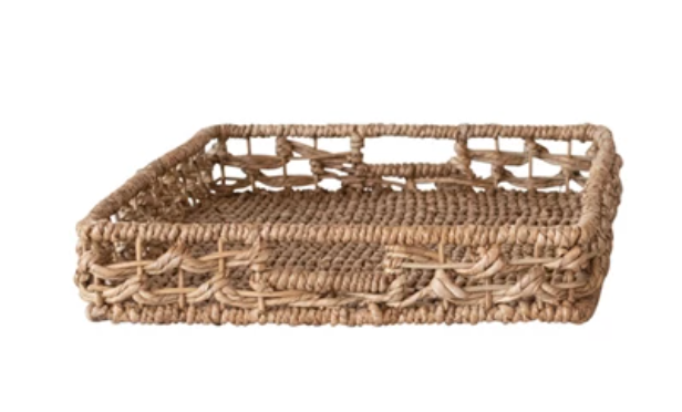 Hand Woven Water Hyacinth Rattan Trays