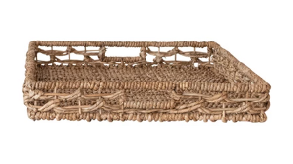 Hand Woven Water Hyacinth Rattan Trays