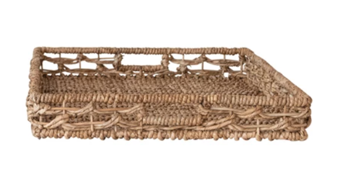 Hand Woven Water Hyacinth Rattan Trays