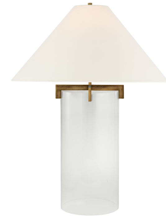 Brooks Table Lamp in Gilded Iron