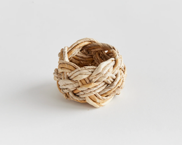 Abaca French Braided Napkin Rings