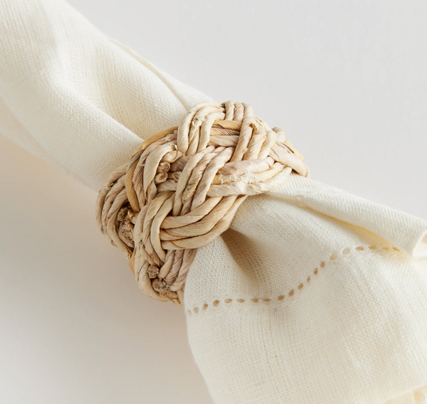 Abaca French Braided Napkin Rings