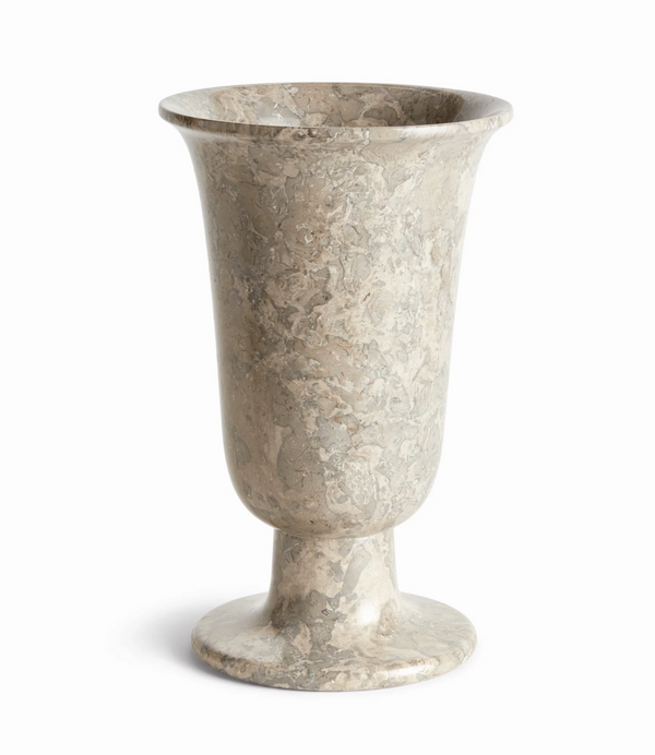 Claria Footed Marble Vase