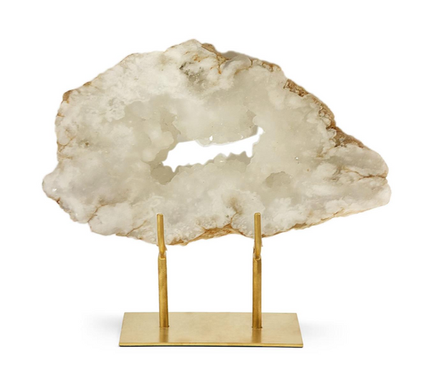 White Quartz Geode Slab