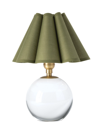 Giorgio Crystal Mini Lamp w/ Scalloped Shade