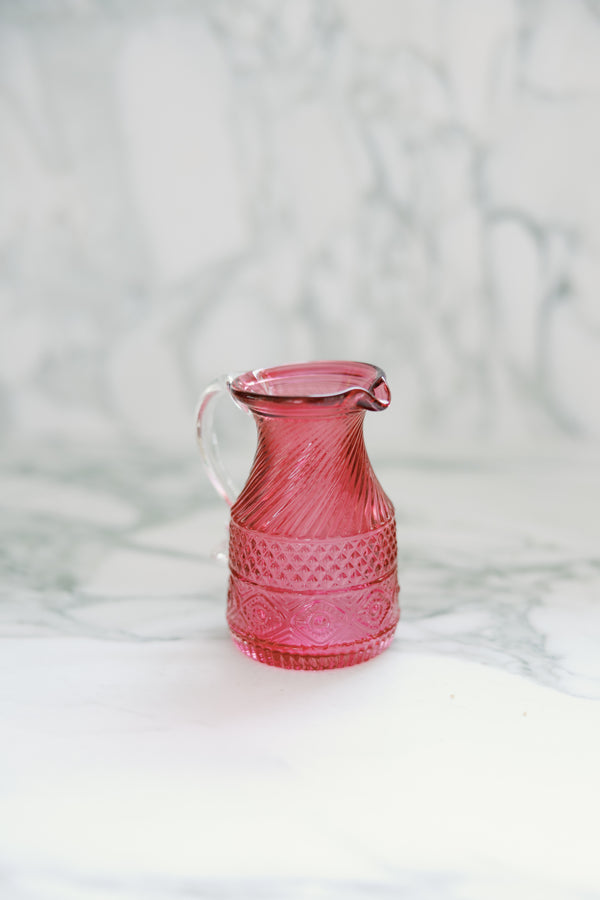 Rose Etched Pitcher