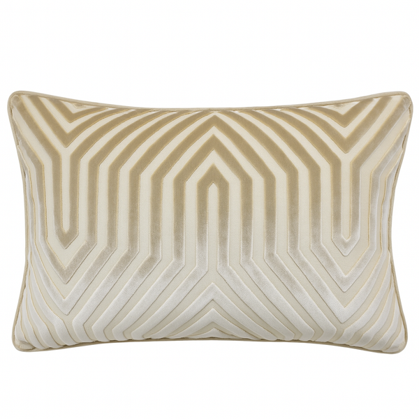 Venderbilt Velvet Lumbar in Greige