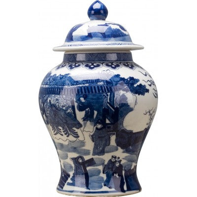 Cobalt Blue Temple Jar