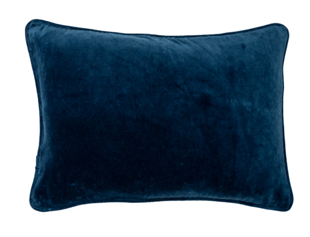 Cobalt blue hotsell velvet pillow