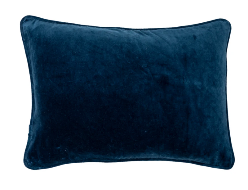 Cobalt Blue Velvet Pillow