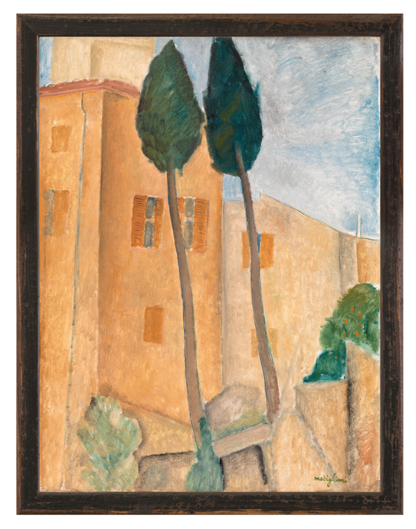 COLLECTION VINTAGE – CYPRESSES AND HOUSES AT CAGNES, 1919