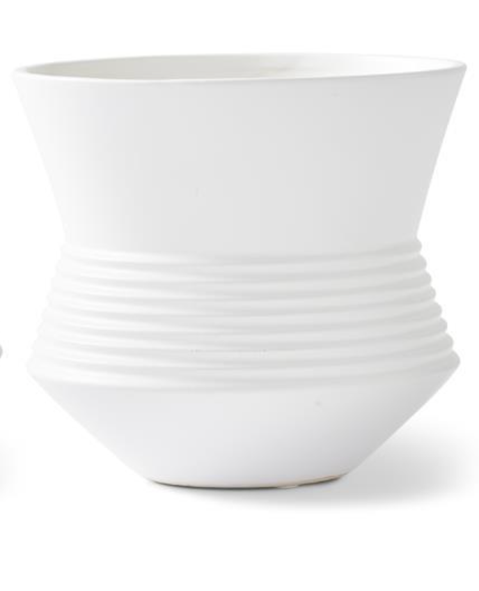 Ribbed Ceramic Pots