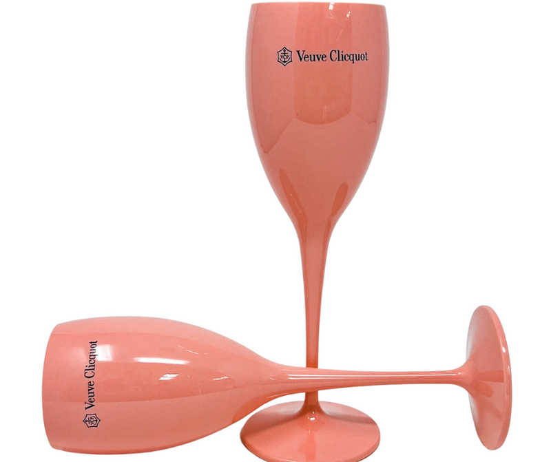 Pink Veuve Clicquot Champagne Flute